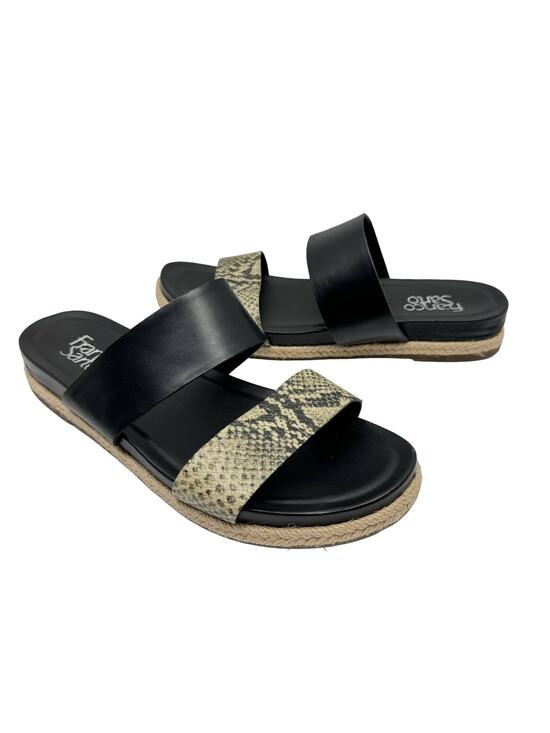 Franco Sarto Shoes - Franco Sarto | Babs Reptile Snakeskin Vegan Leather Espadrille Slide Sandals
